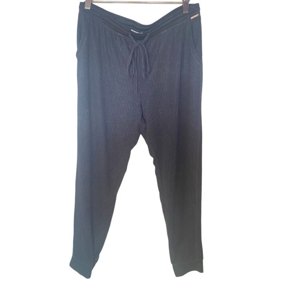 Danskin ribbed soft dark gray large comfy pants